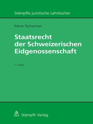 cover image of Staatsrecht der Schweizerischen Eidgenossenschaft